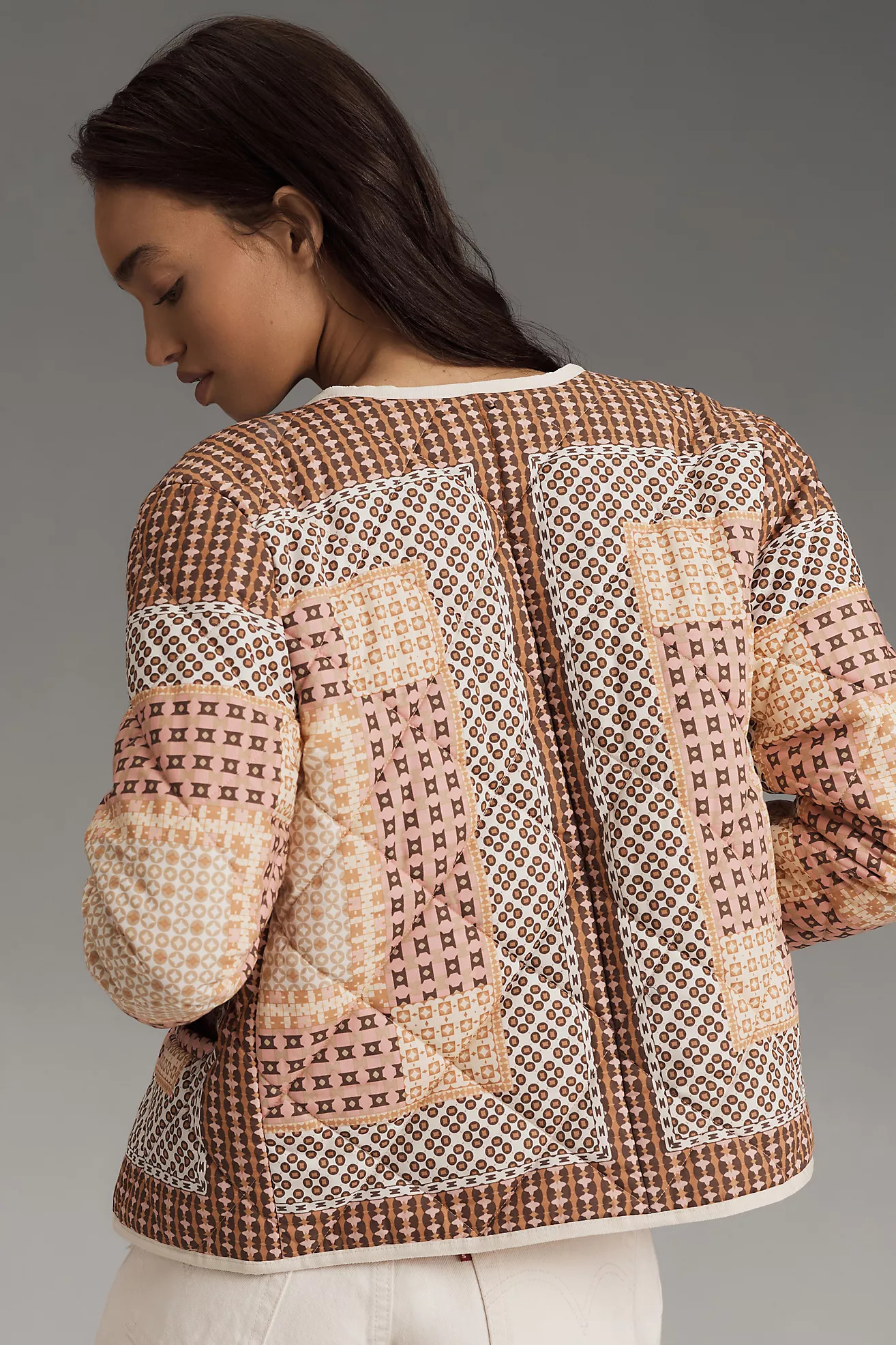 By Anthropologie Collarless Quilted Jacket | Anthropologie (US)