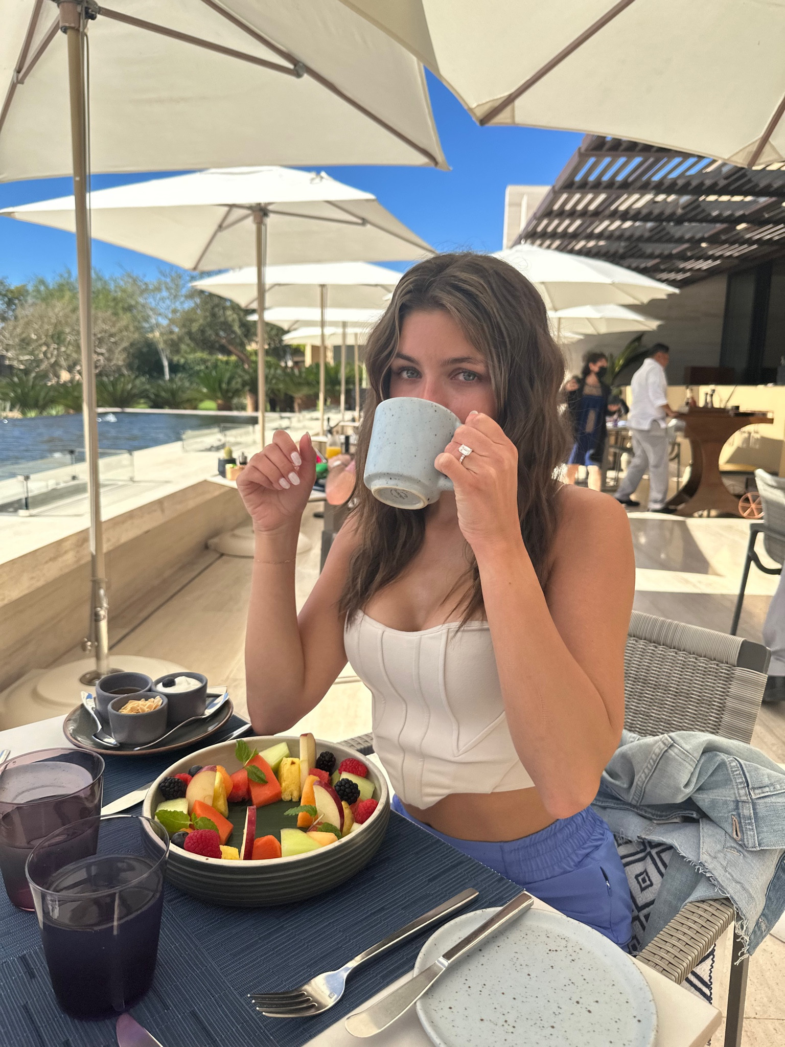 Brunch on vacay outfit :)