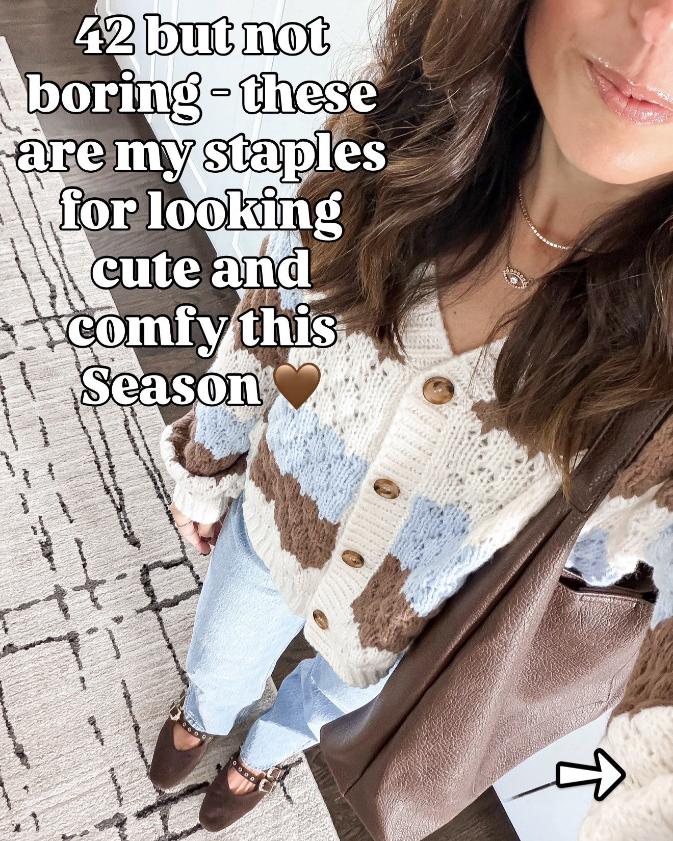 💬Comment INFO for links 
42 but not boring! These are my go-to staples for looking cute and comfy this season — cozy knits, soft layers, perfect jeans & chocolate tones that go with everything 🤎

🔗 

#LTKootd #LTKmomlife #LTKgrwm