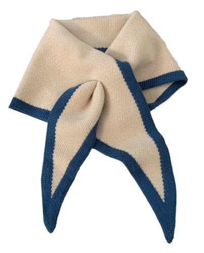Caissip Knitted Triangle Scarf for Women Y2K Fashion Neckerchief Decoration Shawl Wraps Cape Soft Warm Scarves Neck Warmer | Amazon (US)