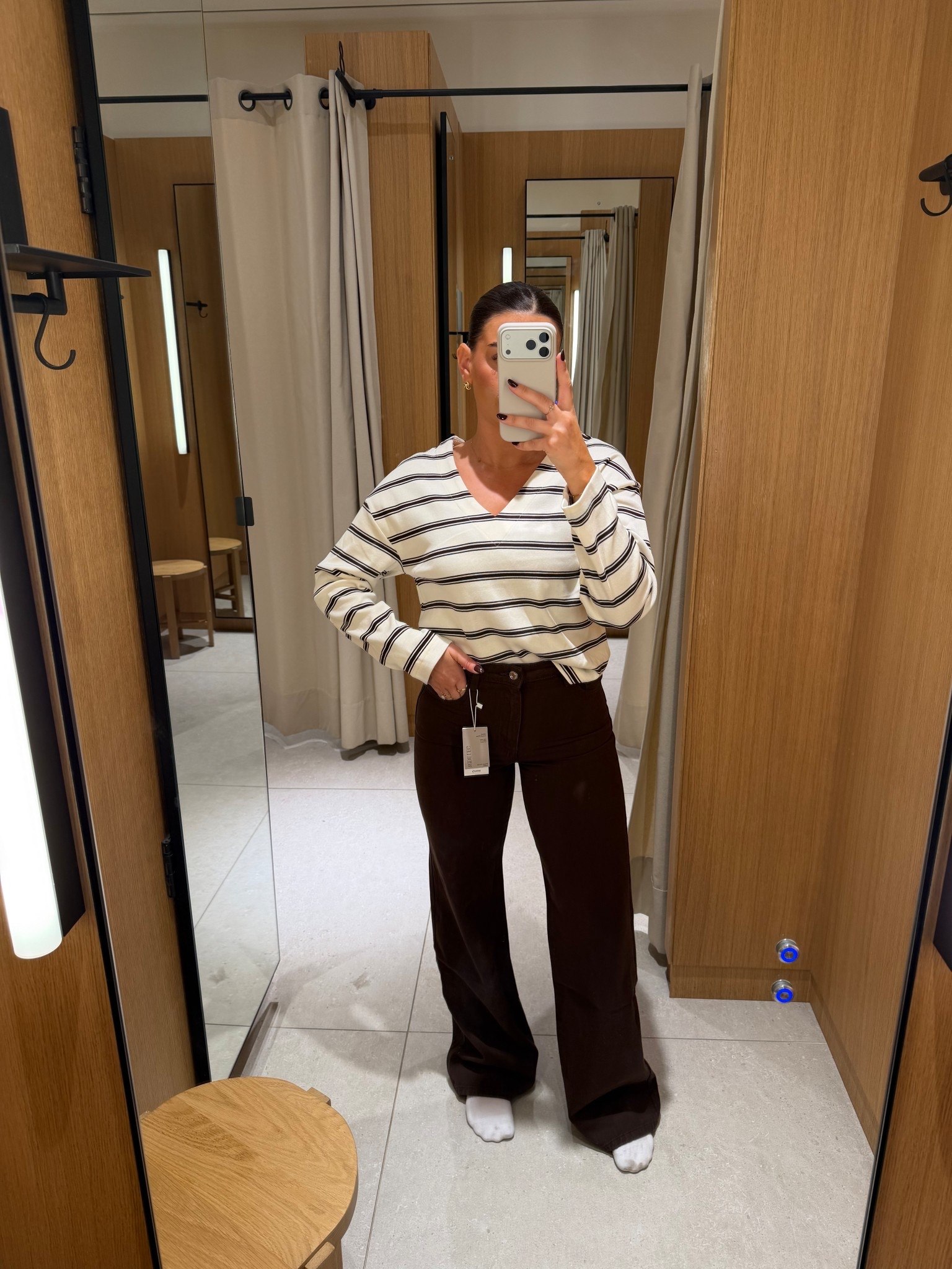 Mango brown jeans and stripe top try on 🤎

#LTKeurope #LTKautumn #LTKuk
