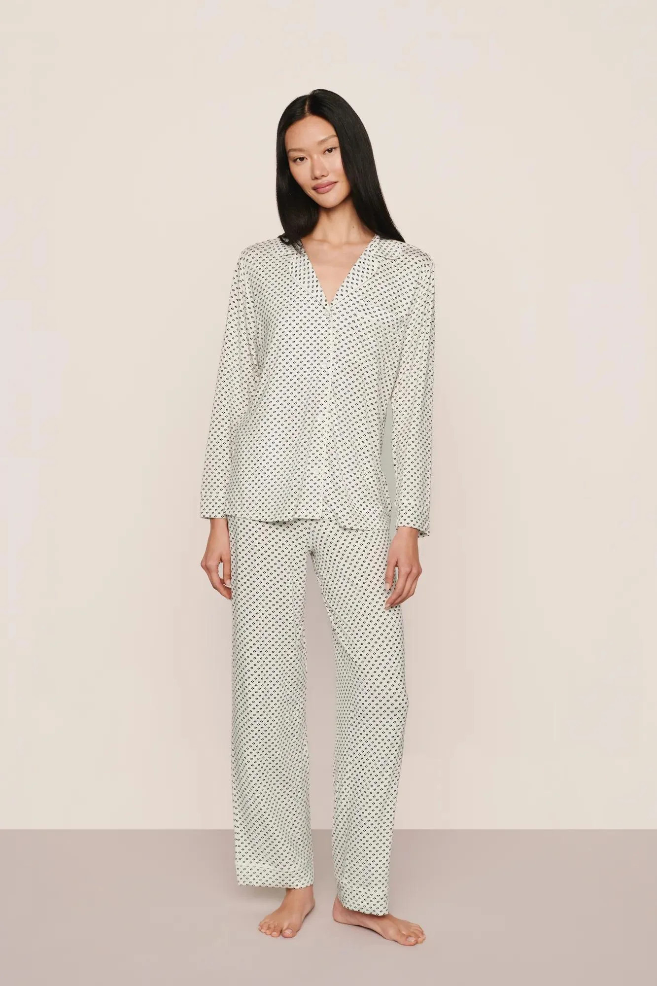 Gisele Printed TENCEL™ Modal Long PJ Set | Eberjey