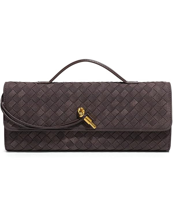 Trendy Woven Evening Clutch Purses Women Underarm Shoulder Handbag Cute Satchels Crossbody Purse ... | Amazon (US)