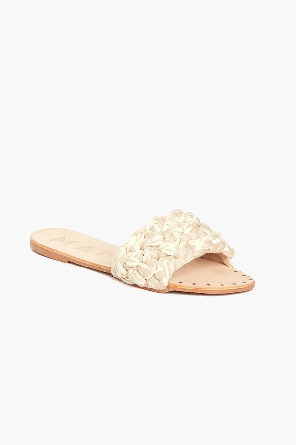 Woven Raffia Natural Leather Sandals | Tuckernuck (US)