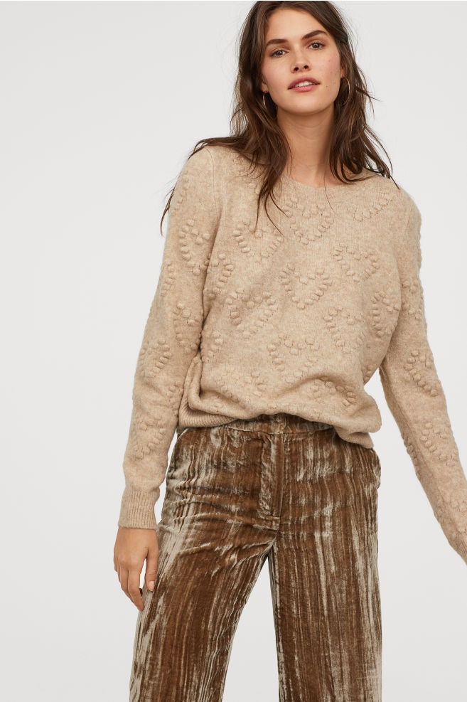 Pattern-knit Sweater | H&M (US + CA)