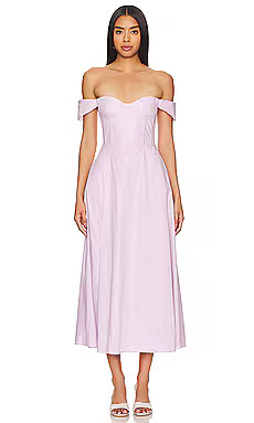 Bardot x REVOLVE Magdelena Midi Dress in Lilac from Revolve.com | Revolve Clothing (Global)