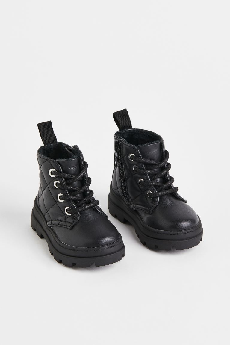 Warm-lined Boots - Black - Kids | H&M US | H&M (US + CA)