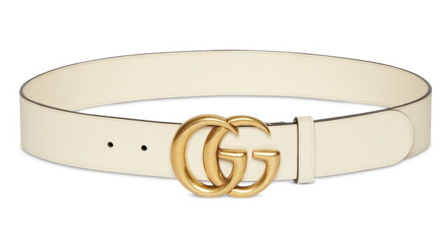 Gucci Leather belt with Double G buckle | Gucci (US)