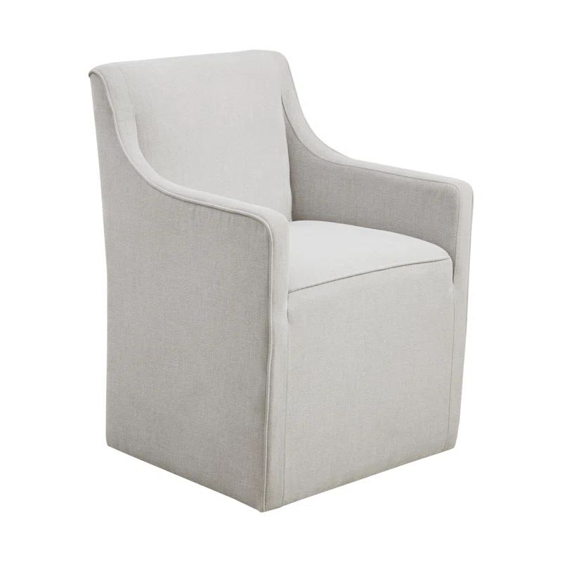 Arloa Slipcover Dining Arm Chair in Gray | Wayfair North America