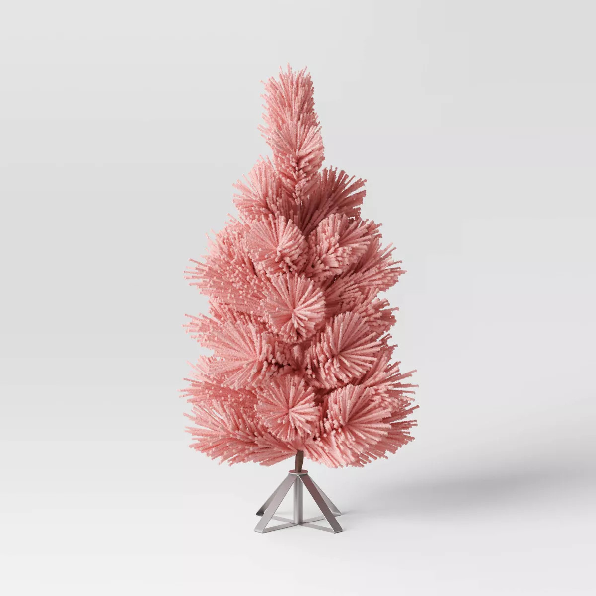 24" Flocked Pine Mini Artificial Christmas Tree Pink - Wondershop™ | Target