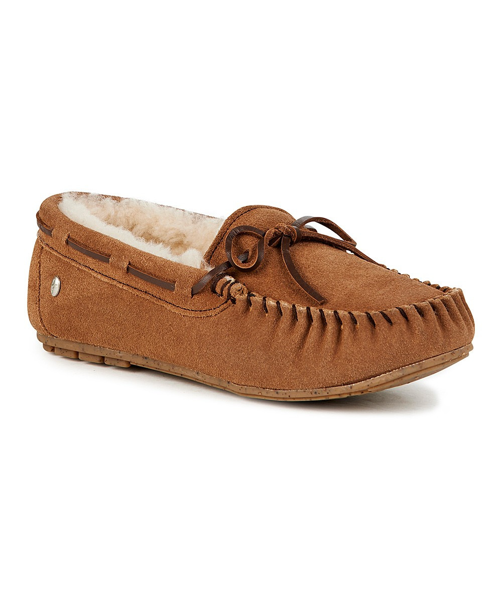 EMU Australia Women's Slippers CHES - Chestnut Amity Suede Moccasin Slipper - Women | Zulily