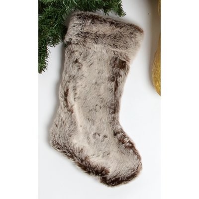 Luxe Faux Fur Stocking (Set of 2) Color: Gray | Wayfair North America