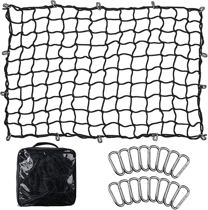 Seven Sparta 5’ x 7’ Bungee Cargo Net Stretches to 10' x 14' for Truck Bed, Pickup Bed, Trail... | Amazon (US)