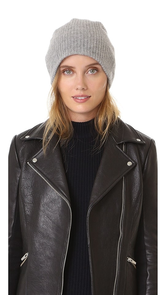 White + Warren Cashmere Plush Rib Beanie | SHOPBOP | Shopbop