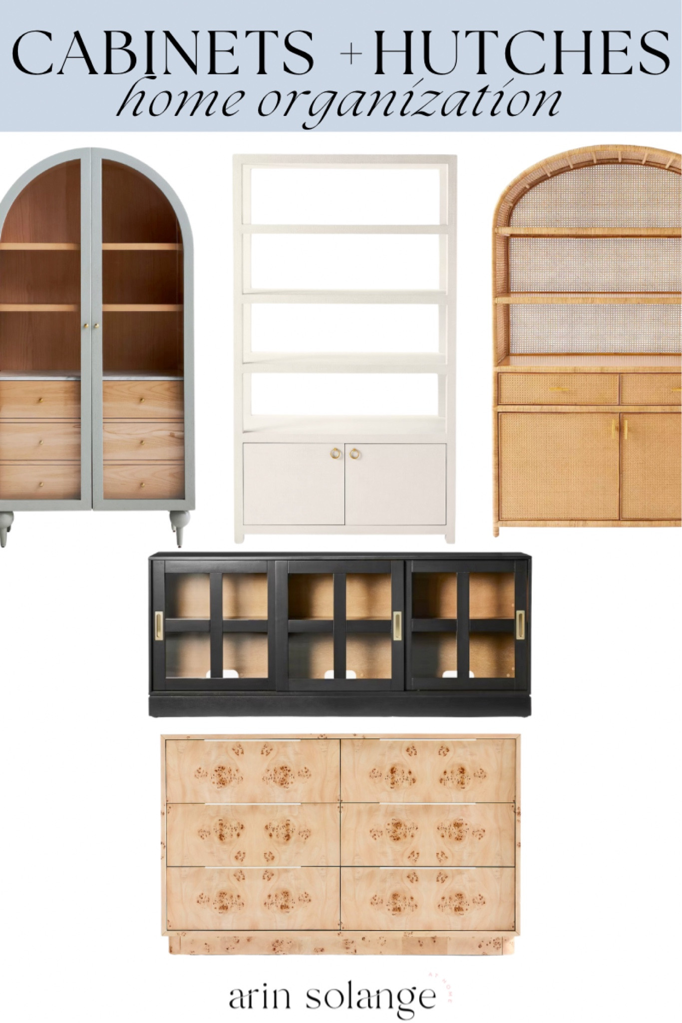 I love cabinets and hutches for extra home organization. 

#LTKHome