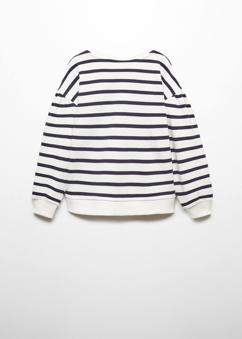 Gestreiftes baumwoll-sweatshirt -  Mädchen | Mango Kids Deutschland | MANGO (DE)