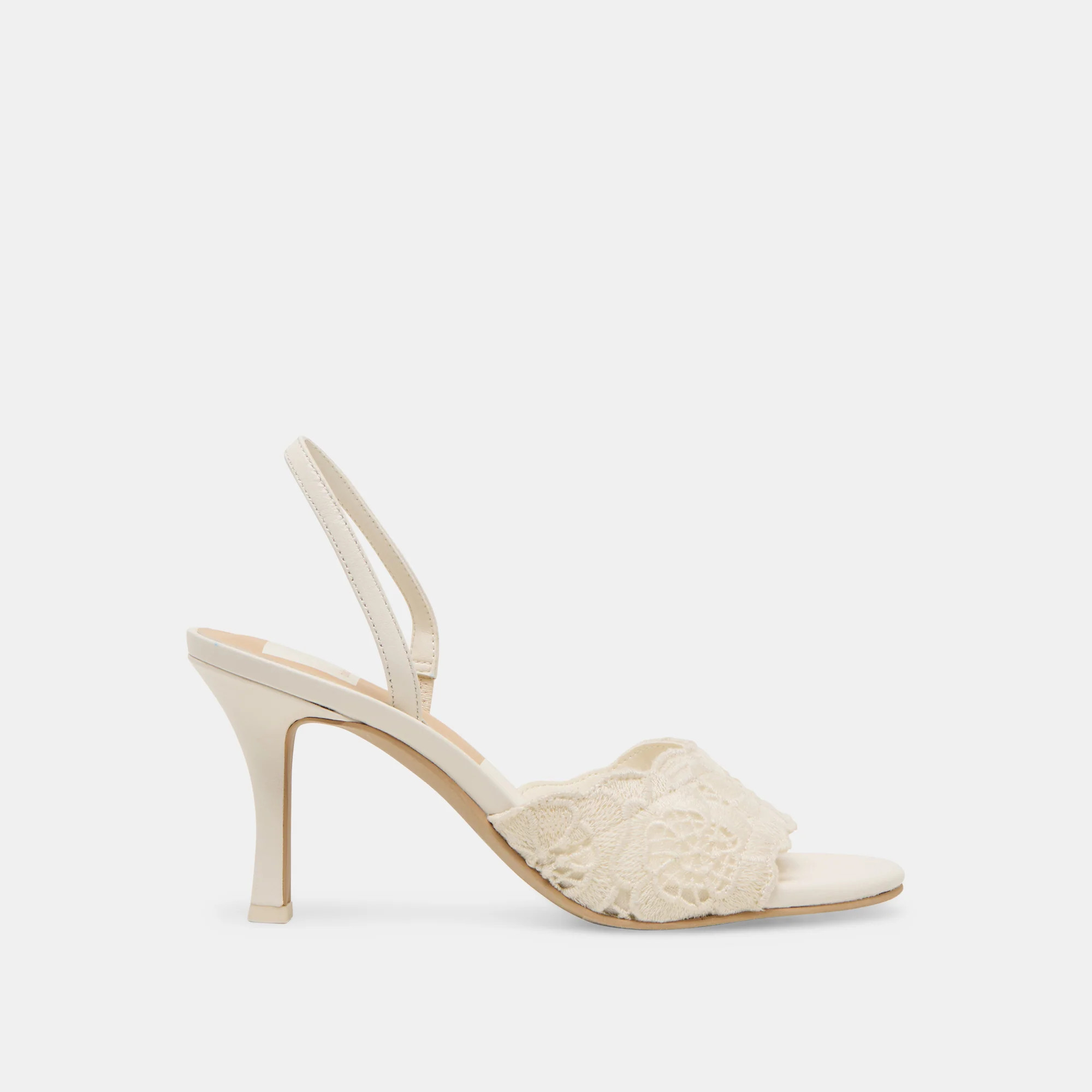 LARRA HEELS WHITE CROCHET | DolceVita.com