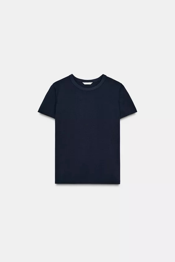 INTERLOCK SHORT SLEEVE T-SHIRT | Zara Canada