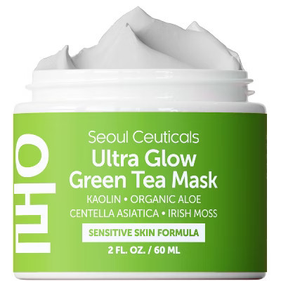 Seoul Ceuticals Korean Skin Care Green Tea Face Mask - Korean Face Mask Skincare K Beauty Face Masks Contains Kaolin Clay + Centella Asiatica, 2oz | Target