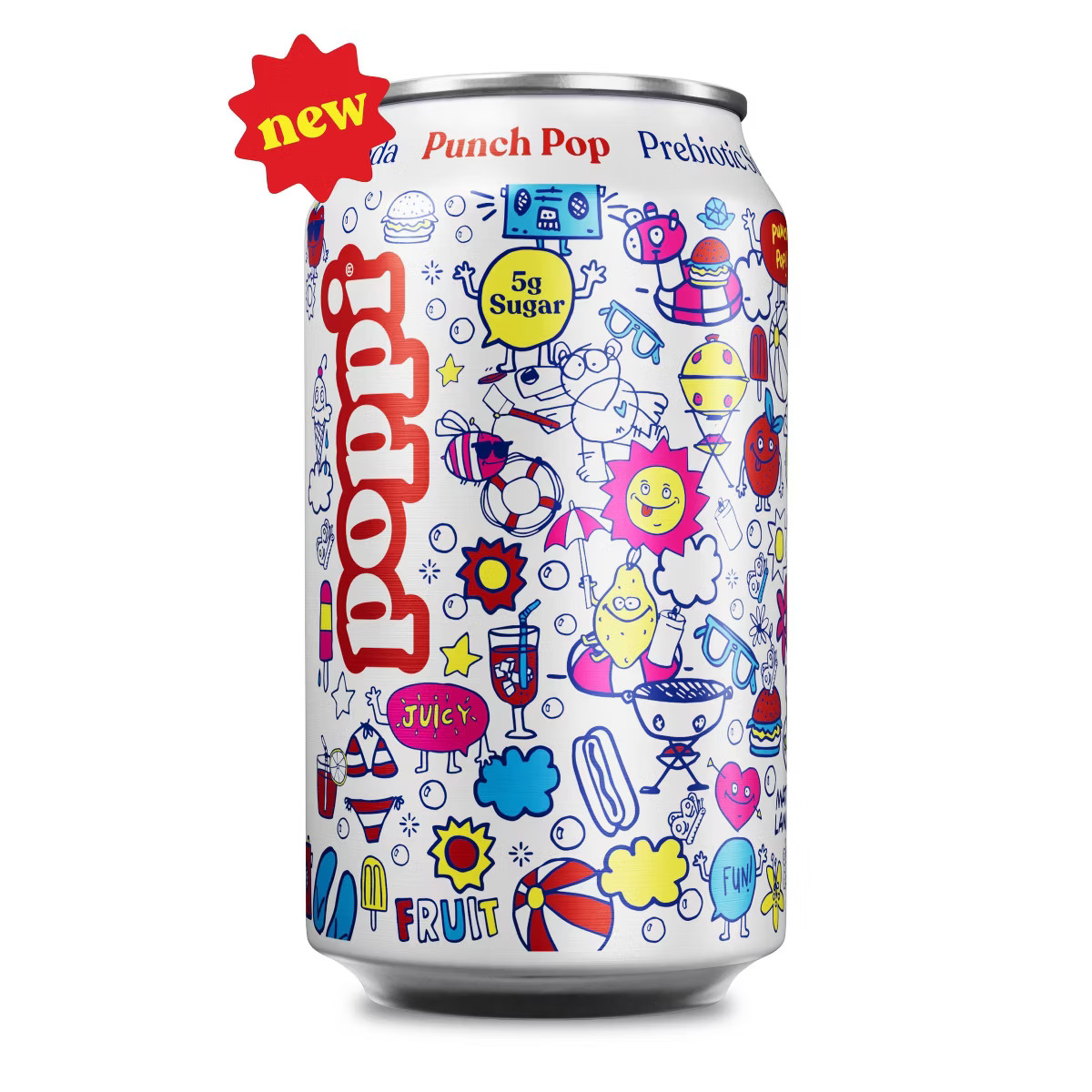 Poppi Punch Pop Prebiotic Beverage Soda - 12 fl oz Can | Target