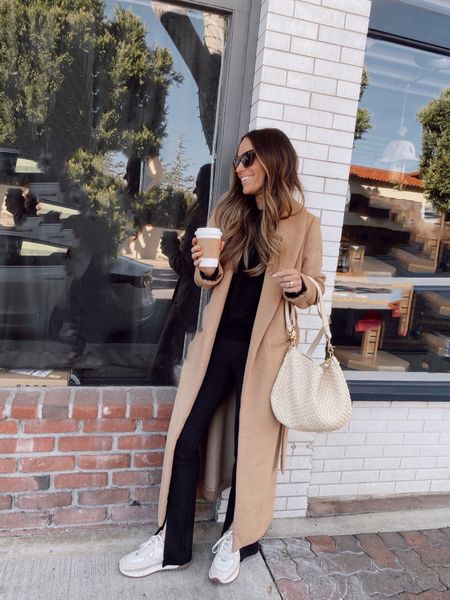 My favorite camel coat is 25% off- it’s so beautiful and keeps you nice and warm. I’m 5’1 and wearing an xs. 
Split hem leggings are 30% off and short gal friendly. 

#LTKCyberWeek