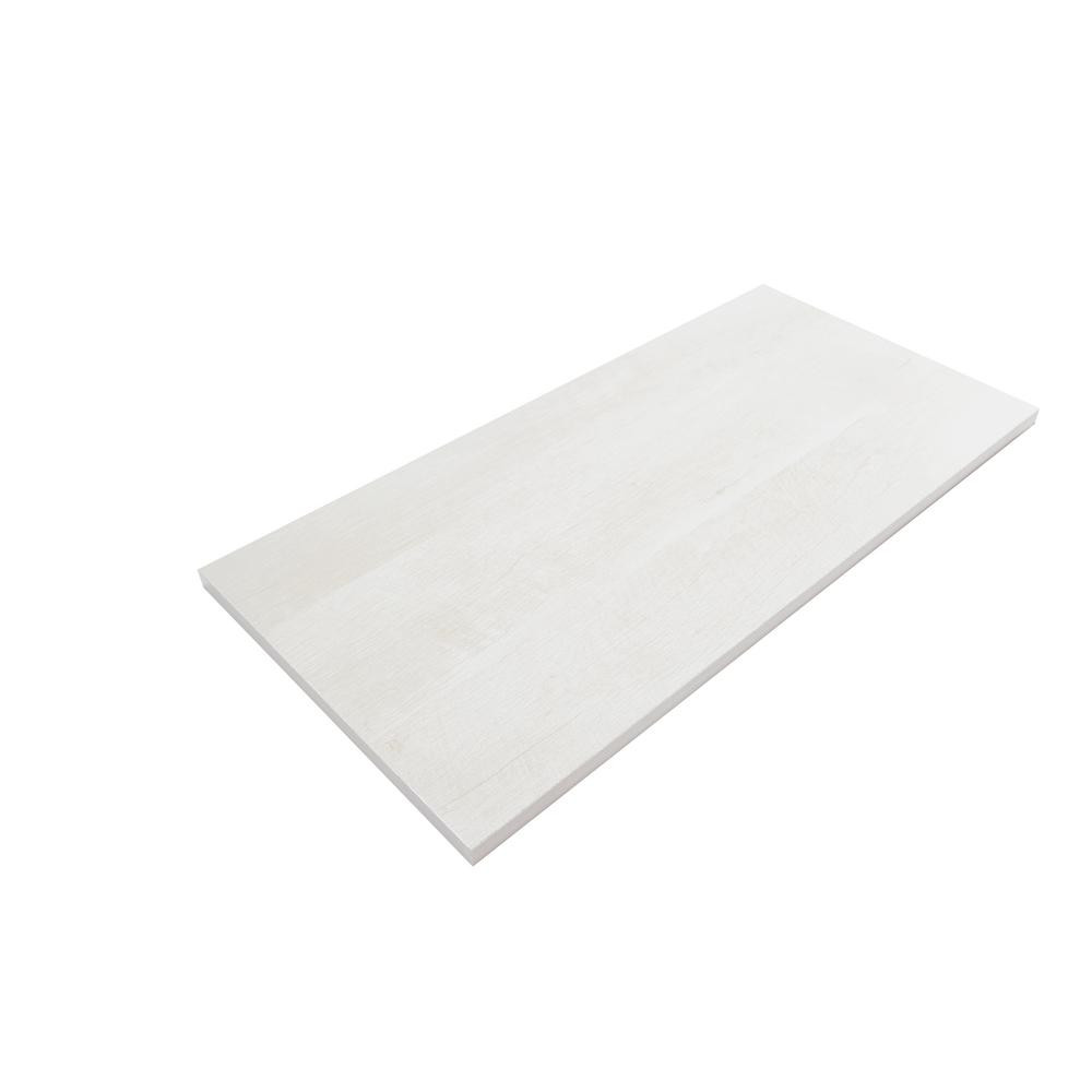 Rubbermaid Magnolia Laminated Wood Shelf 12 in. D x 48 in. L-2110645 - The Home Depot | The Home Depot