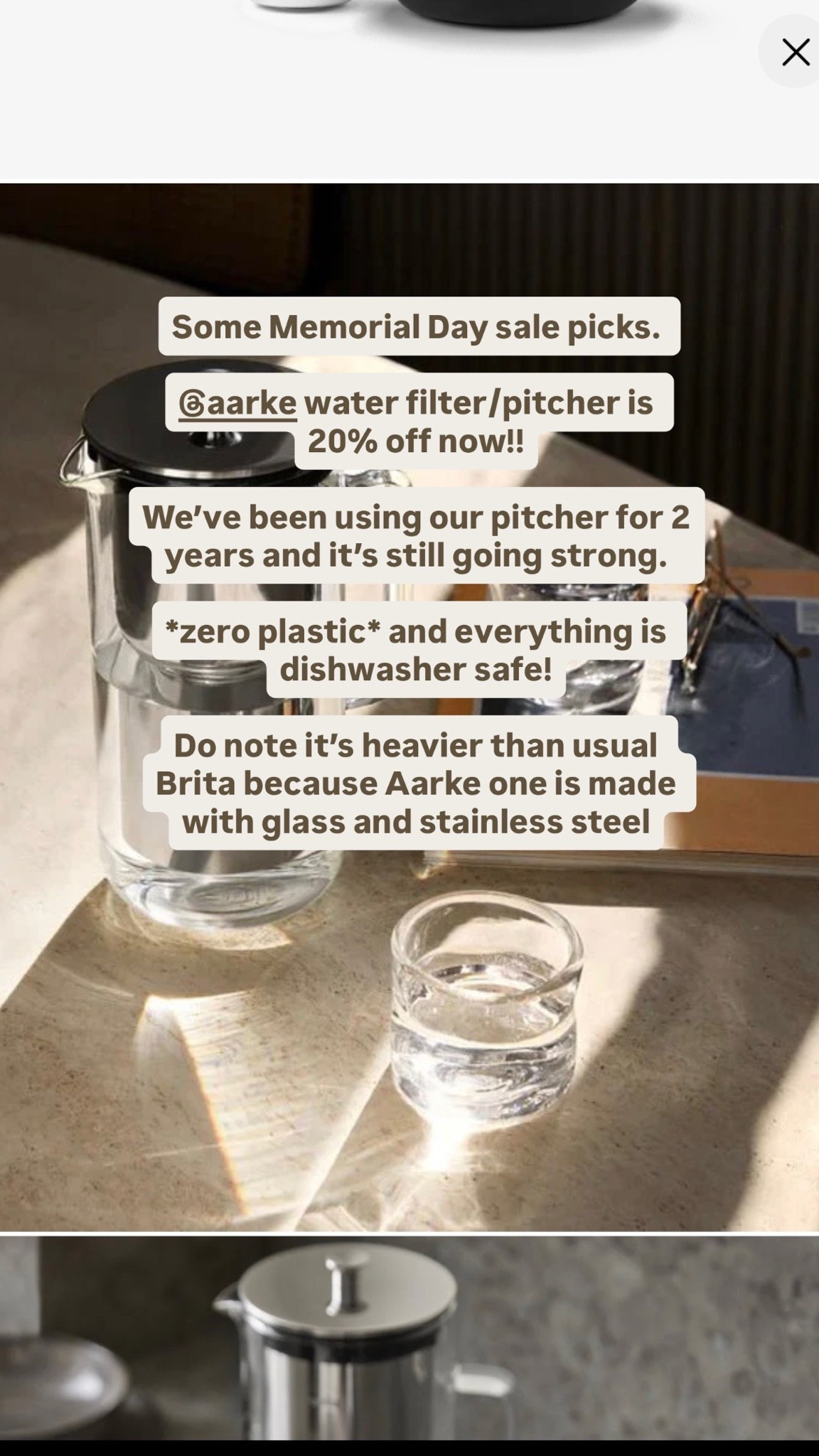 Aarke water filter

#LTKsale