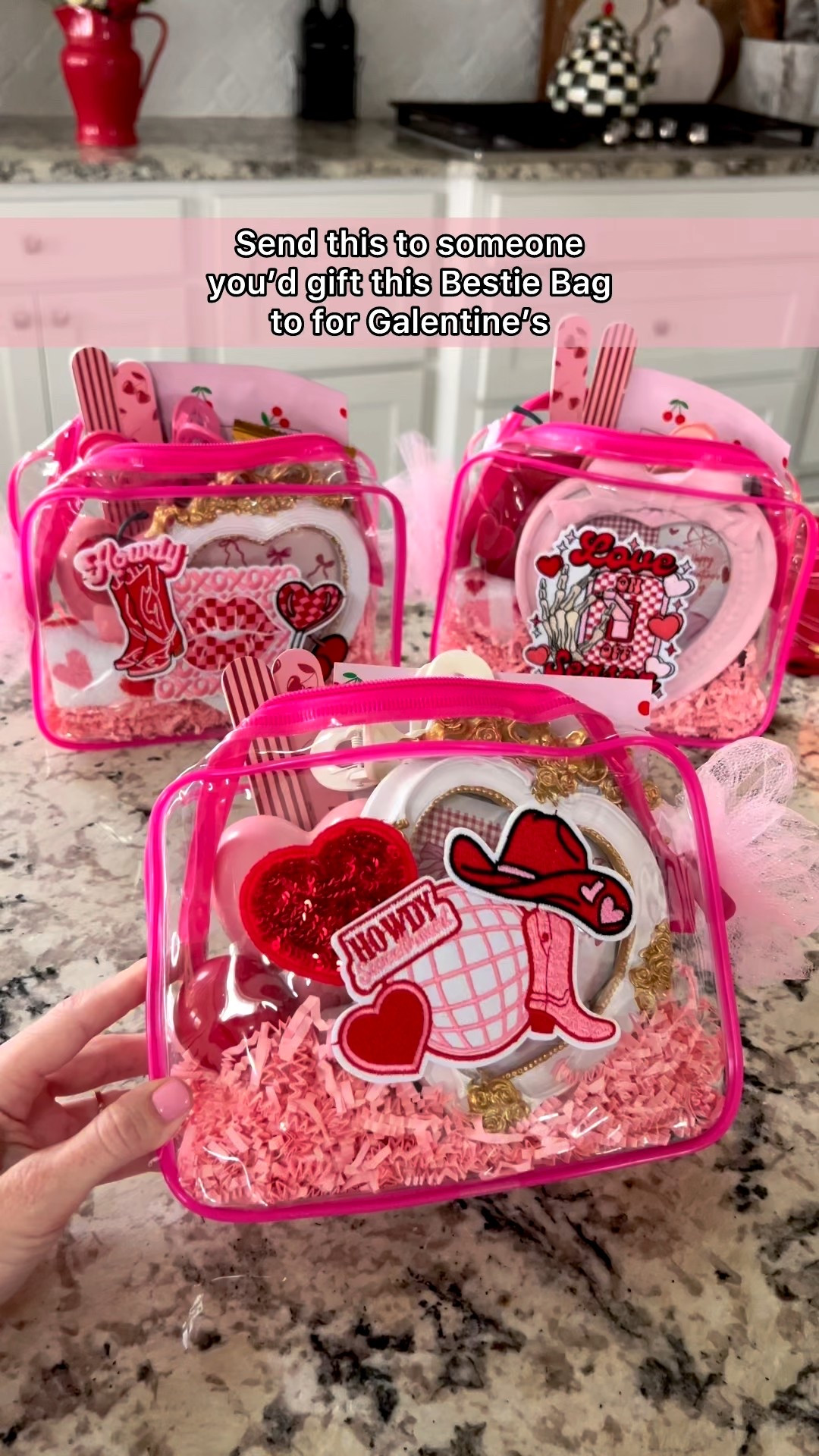 Galentine’s bestie bags 