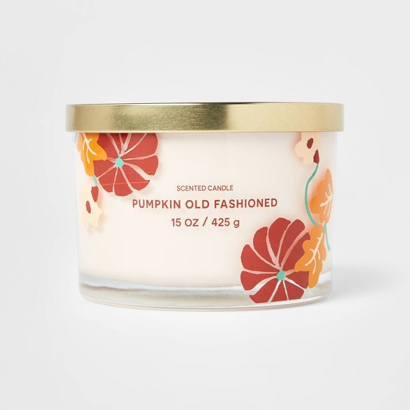15oz Sentiment Pumpkin Old Fashioned Candle - Opalhouse™ | Target