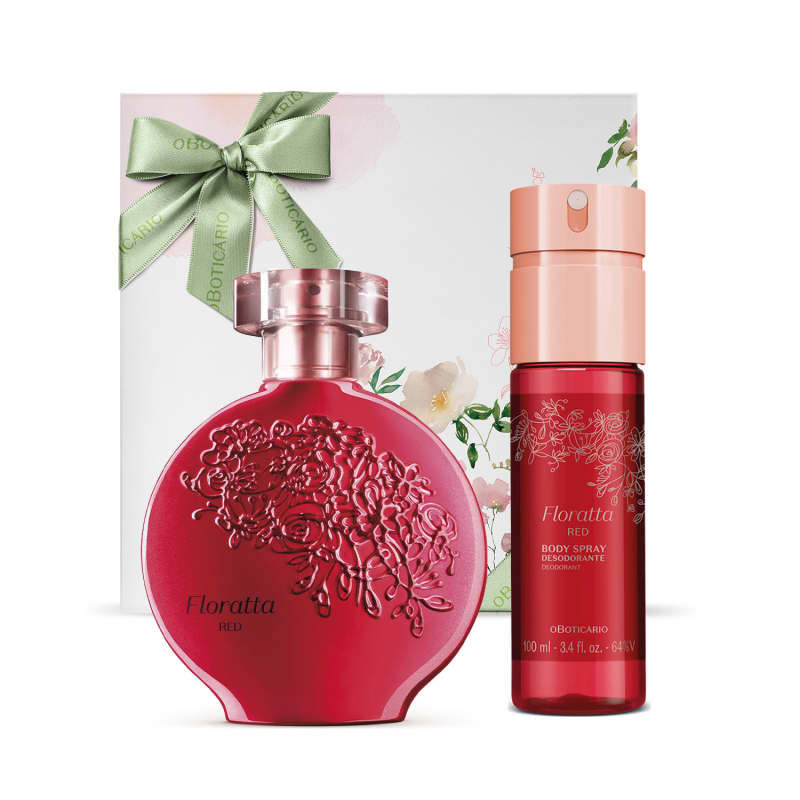 Combo Presente Dia das Mães Floratta Red: Desodorante Colônia 75ml + Body Spray 100ml + Caixa d... | oBoticario (BR)