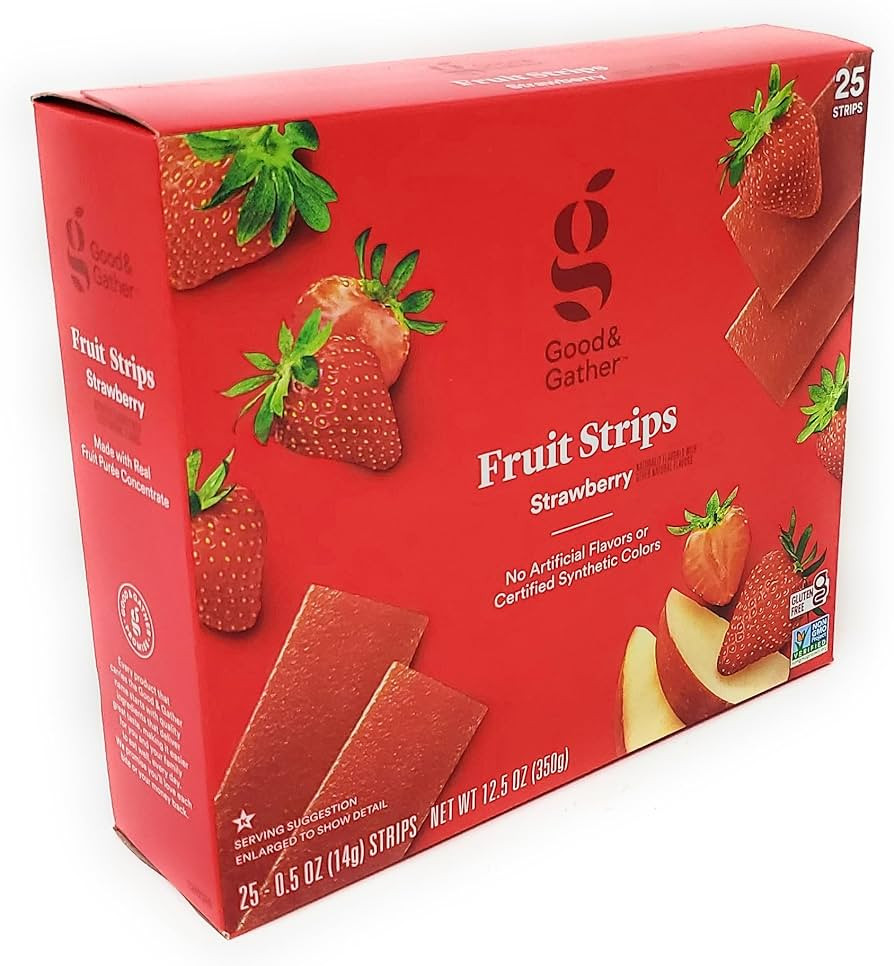 Strawberry Fruit Strips | No Artificial Flavors or Certified Synthetic Colors | Strawberry Natura... | Amazon (US)