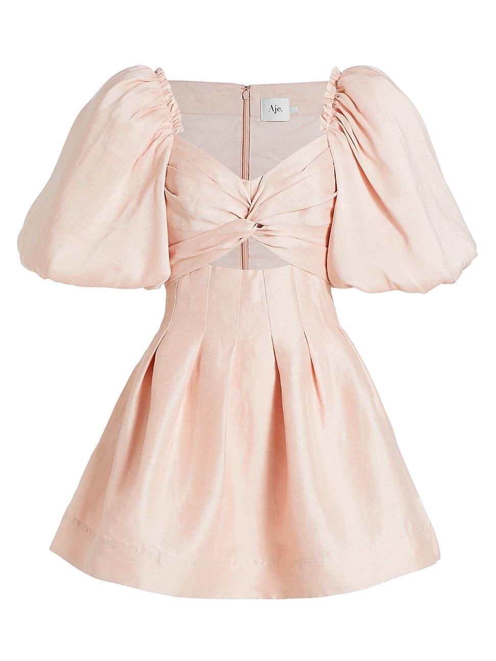 Women's Dusk Puff-Sleeve Minidress - Blush - Size 0 - Blush - Size 0 | Saks Fifth Avenue