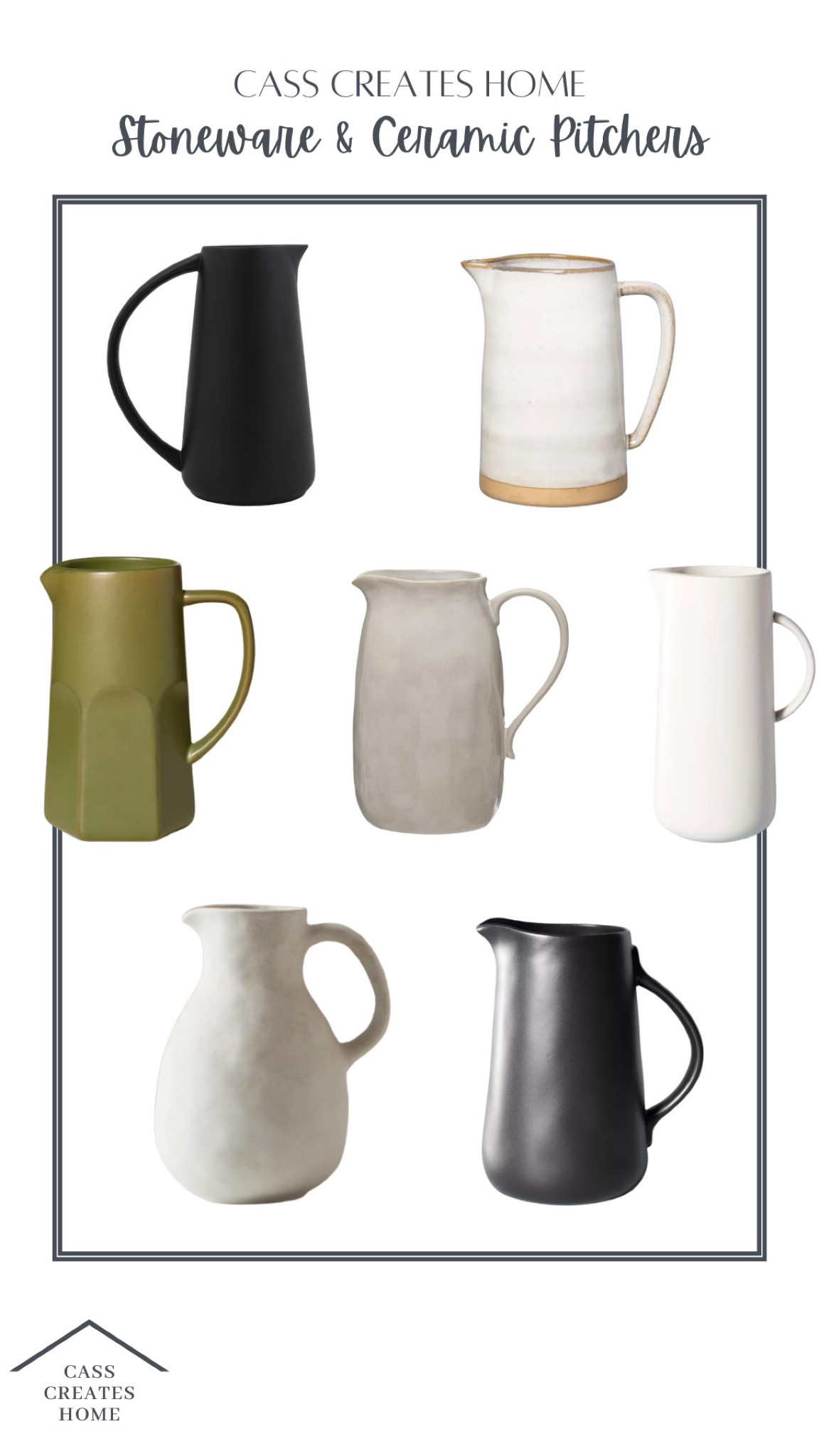 Stoneware and ceramic pitchers from Target and Amazon. Perfect for vases!

Hearth and Hand, Threshold, Magnolia 

#LTKstyletip #LTKhome #LTKSeasonal