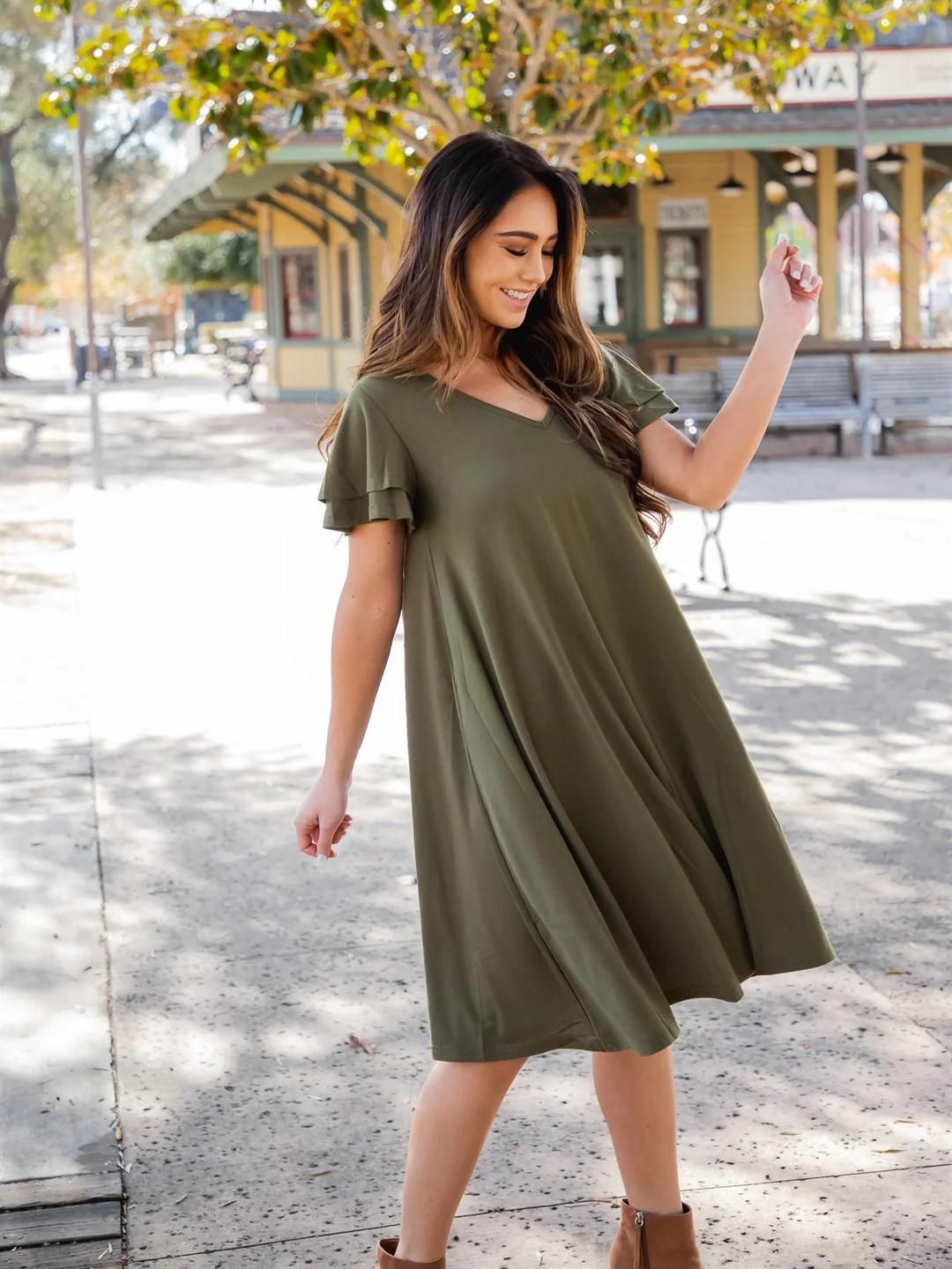 The Gabriella Swing Dress | Tickled Teal LLC