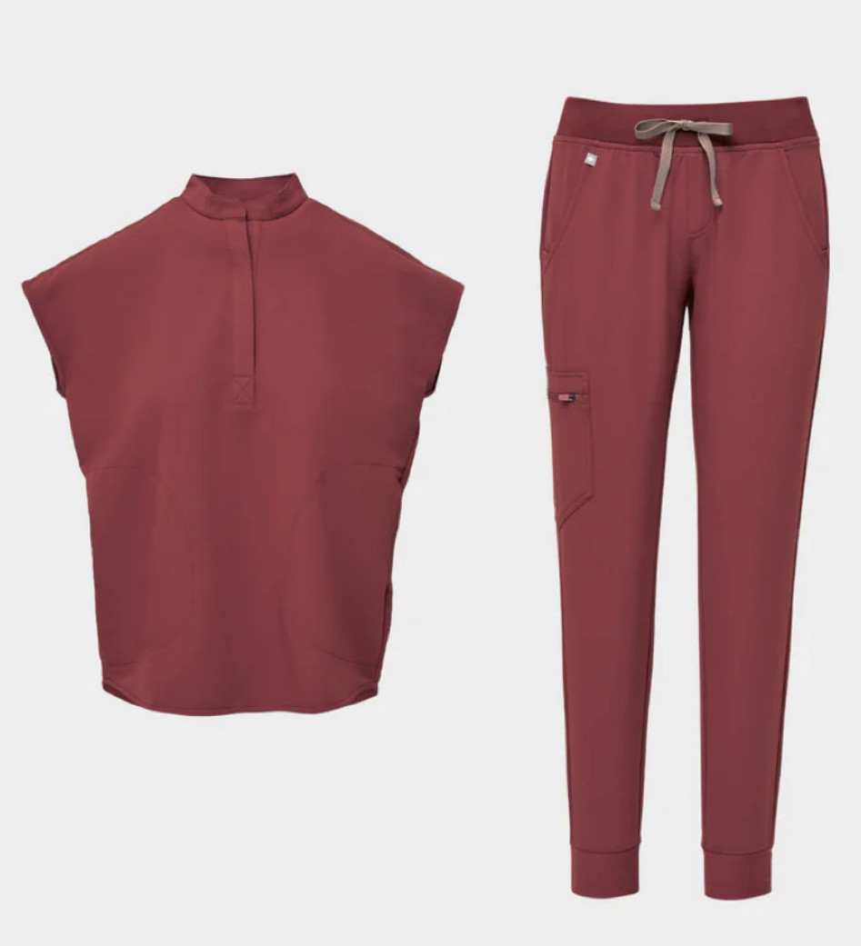 Love love love these dark cherry @figs! I wear a 2X in top and bottoms and I have plenty of wiggle room in these babes. Perfect for my nurses, estheticians, doctors + more! 💖

#LTKsalealert #LTKHoliday #LTKworkwear