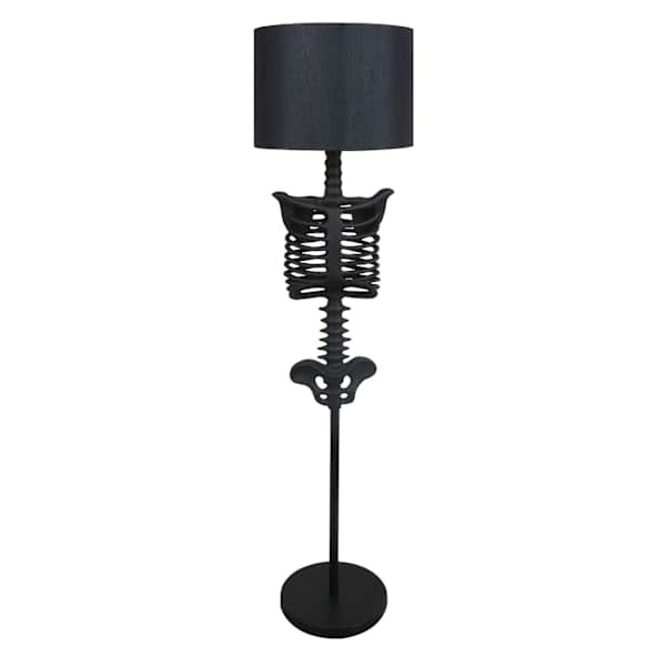 Midnight Shadows Black Skeleton Floor Lamp, 62" | At Home