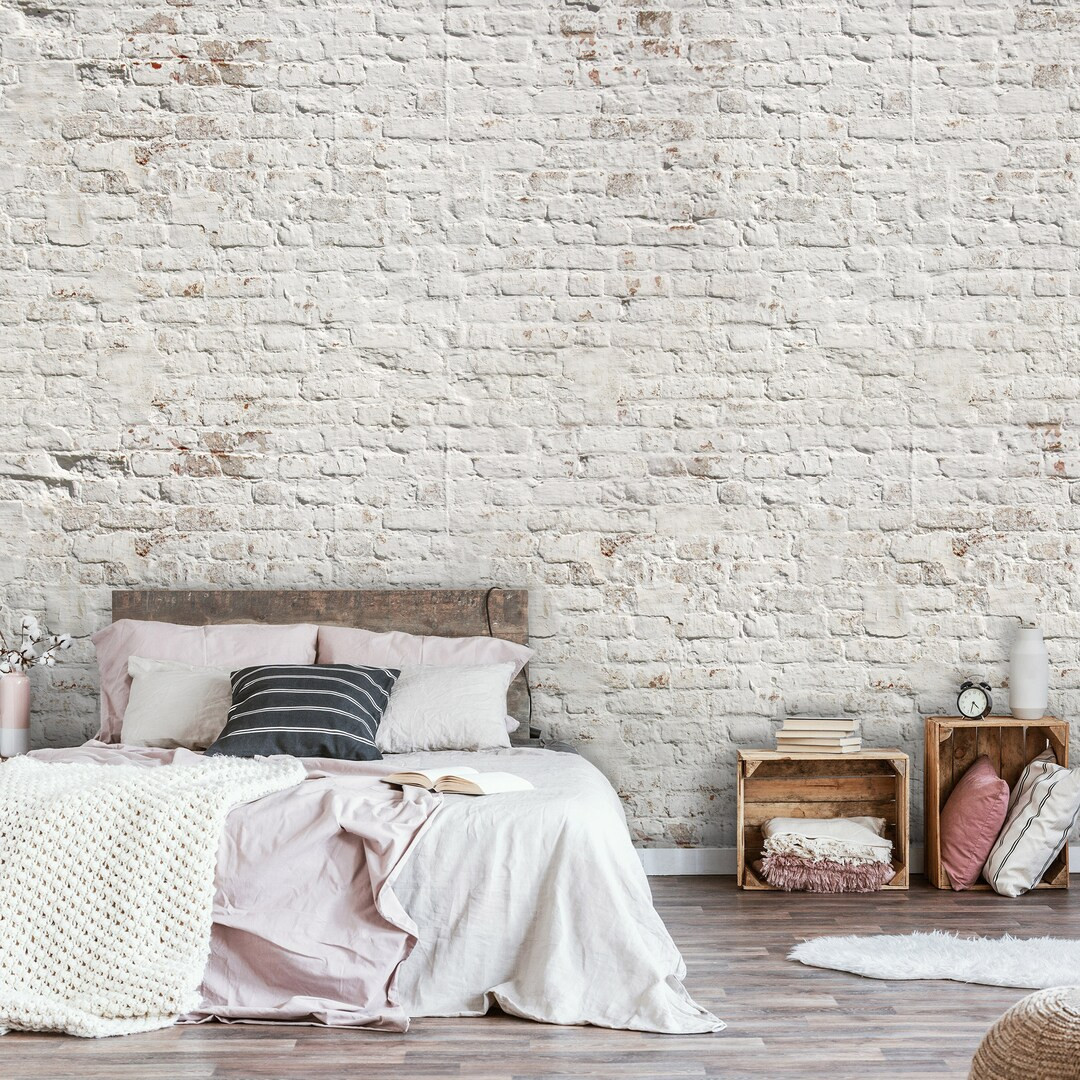 Beige BRICK Wall Effect Wallpaper  MURAL Brick Effect  Loft - Etsy.de | Etsy (DACH)