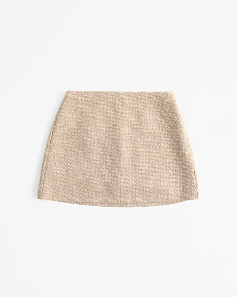 Women's The A&F Scarlett Tweed Mini Skort | Women's New Arrivals | Abercrombie.com | Abercrombie & Fitch (US)