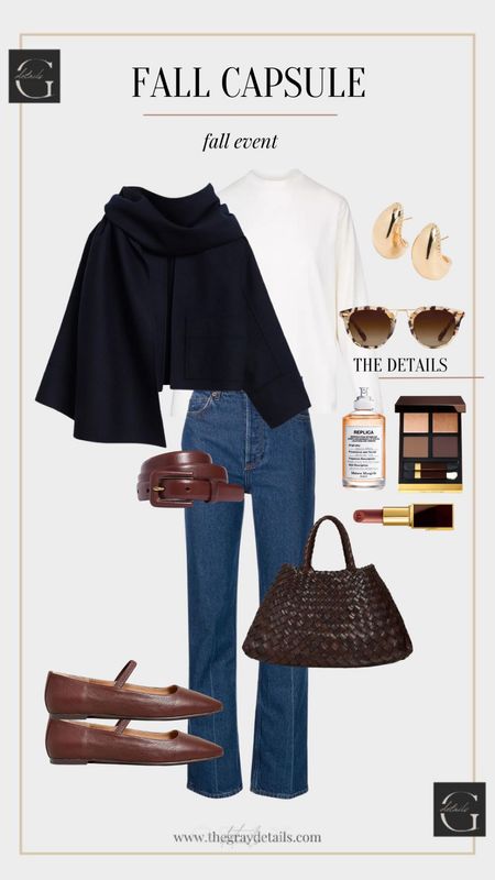 Fall outfit, scarf jacket, fall bag, ballet flats, fall makeup


#LTKshoecrush #LTKstyletip #LTKover40