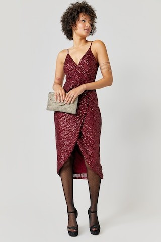 Tina Sequin Tulip Midi Dress - francesca's | Francesca's