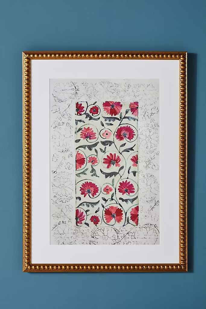 Suzani Pink Wall Art | Anthropologie (US)