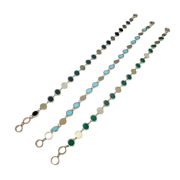 Gemstone disc bracelet | Ash Hoffman Jewelry