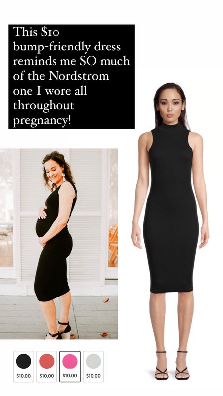 Walmart bump friendly bodycon black dress for $10 • Nordstrom lookalike • Stretchy dress for pregnancy • easy mom outfit • fall transition outfit idea • Walmart women’s fashion • walmart fashion finds 

#LTKunder50 #LTKFind #LTKbump