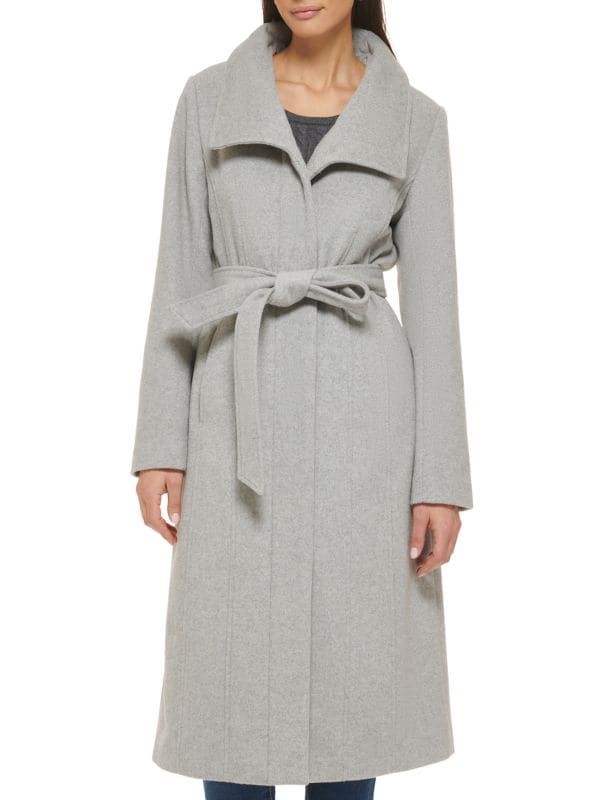 Wool Blend Zip Up Coat | Saks Fifth Avenue OFF 5TH
