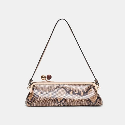 Ambriaa Shoulder Bag in Tan Multi Snake Leather By Dolce Vita | DolceVita.com