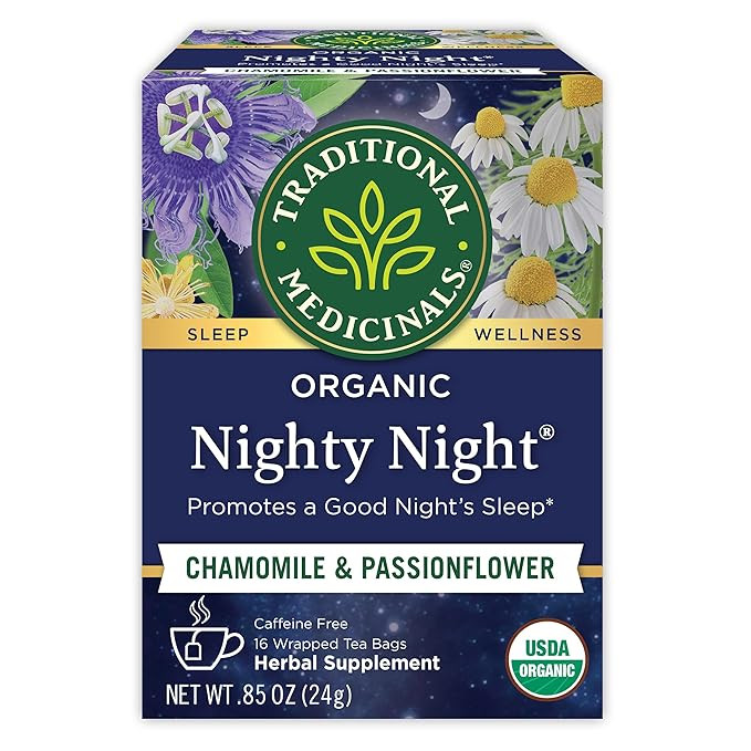 Traditional Medicinals Tea, Organic Nighty Night, Relax & Get a Good Night's Sleep, 16 Tea Bags (... | Amazon (US)