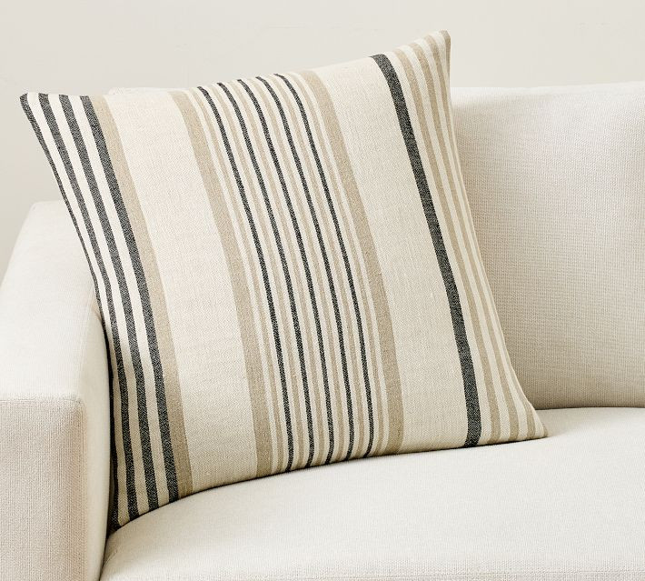 Hayes Striped Pillow Cover | Pottery Barn (US)