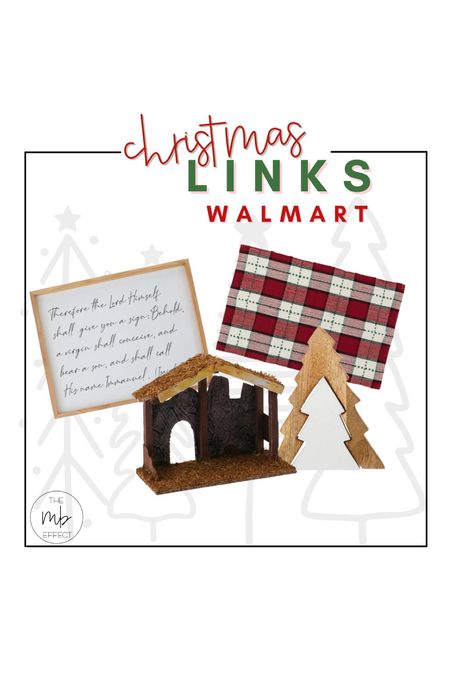 Allll things Christmas from wal mart!!! The Bible verse and the stable really make my nativity set complete! 

#LTKsalealert #LTKHoliday #LTKGiftGuide