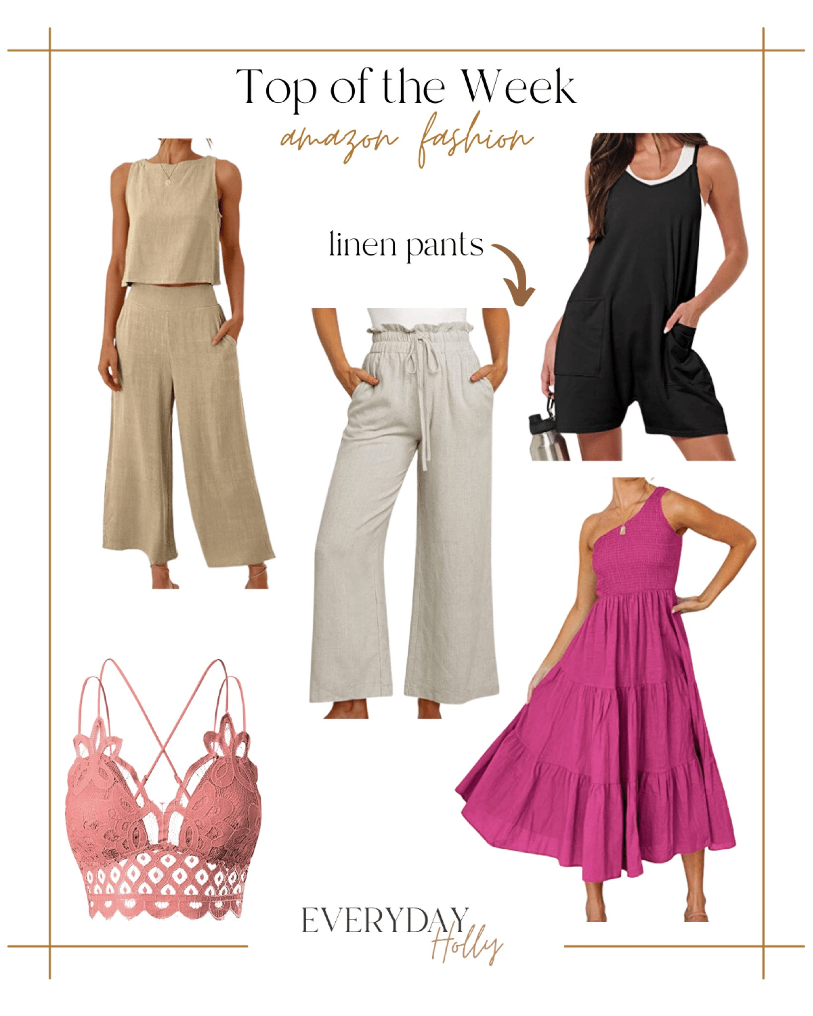 You’re Top 5 Best Selling Amazon Fashions! 🤩

amazon  amazon fashion  linen pants  summer dresses  summer outfit inspo  romper  2 piece set  womens summer outfit

#LTKstyletip #LTKunder50