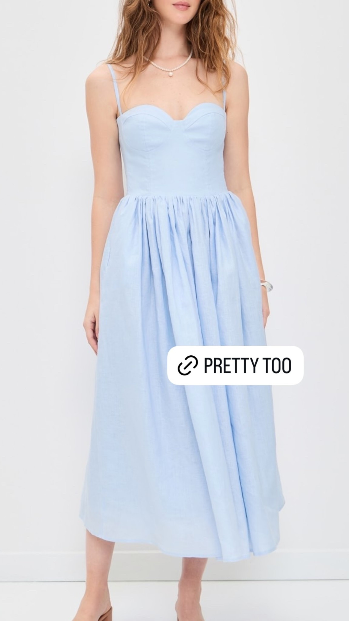 Pretty blue dress for spring. Easter dress, Easter outfit, spring outfit, midi dress. 

#LTKstorytime #LTKWedding #LTKSeasonal